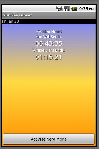 Sunrise Sunset Premium Screen 3