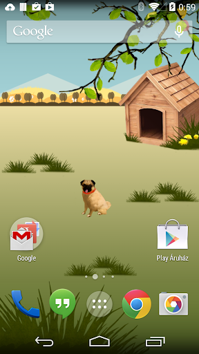 Pugzie Cute Pug Live Wallpaper