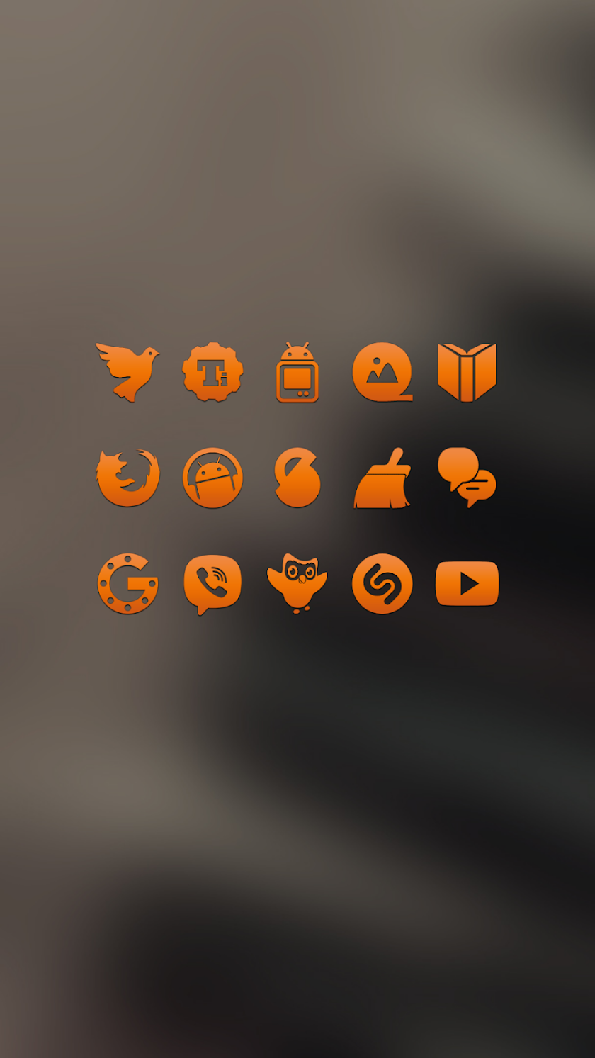 Orange Go Apex Nova Icon Theme Screen 2