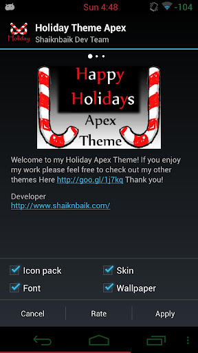 Apex Theme Holiday