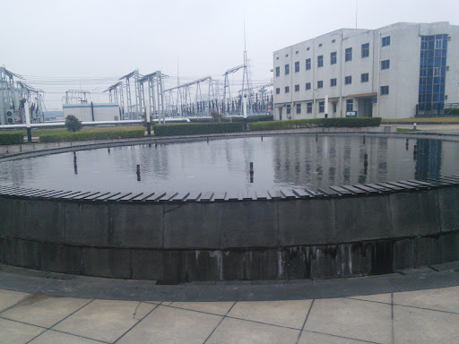 夏港电厂中心喷泉