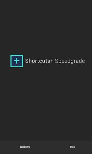 Shortcuts+ Speedgrade
