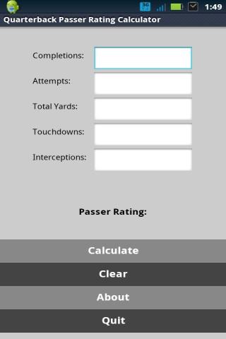 【免費運動App】QB Passer Rating-APP點子