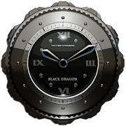 Dragon Clock Widget black