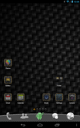 Carbon GO Launcher Theme