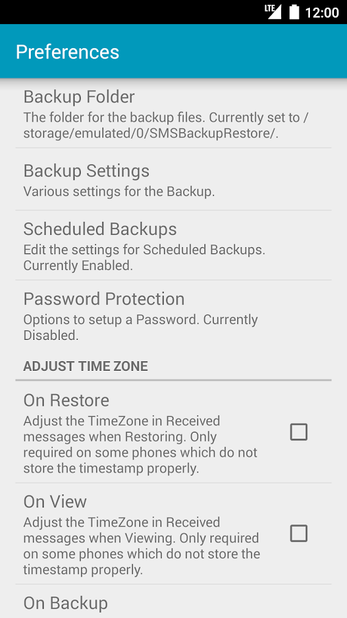   SMS Backup & Restore Pro- หน้าจอ 