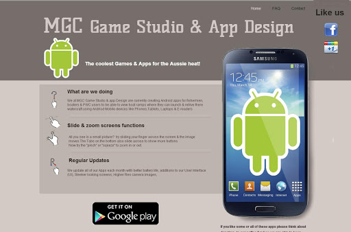 MGC Game Studio App Design