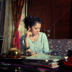 Music + Coffee = Happy by Putra Ritmic - People Portraits of Women