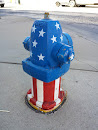 Patriotic Fire Hydrant 