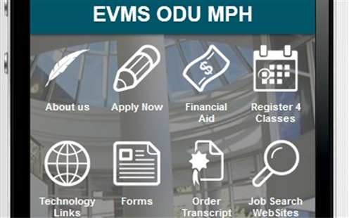 EVMS ODU MPH Program Screenshots 0