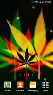 Rasta Weed Leaf Wallpaper