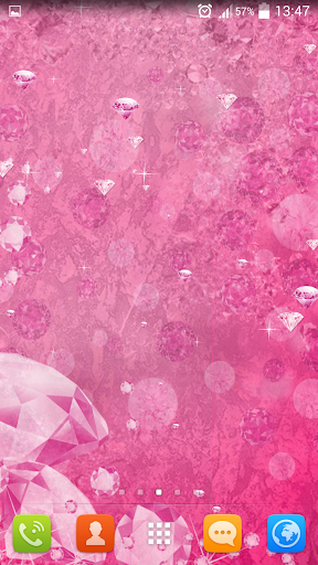 Pink Diamonds Live Wallpaper