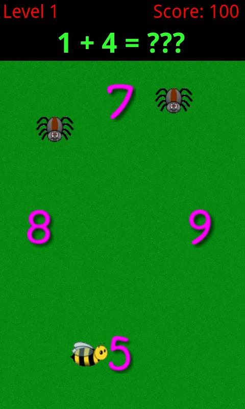 Busy Bee Math Screen 2