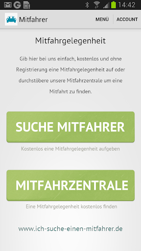 Mitfahrer Mitfahrgelegenheit