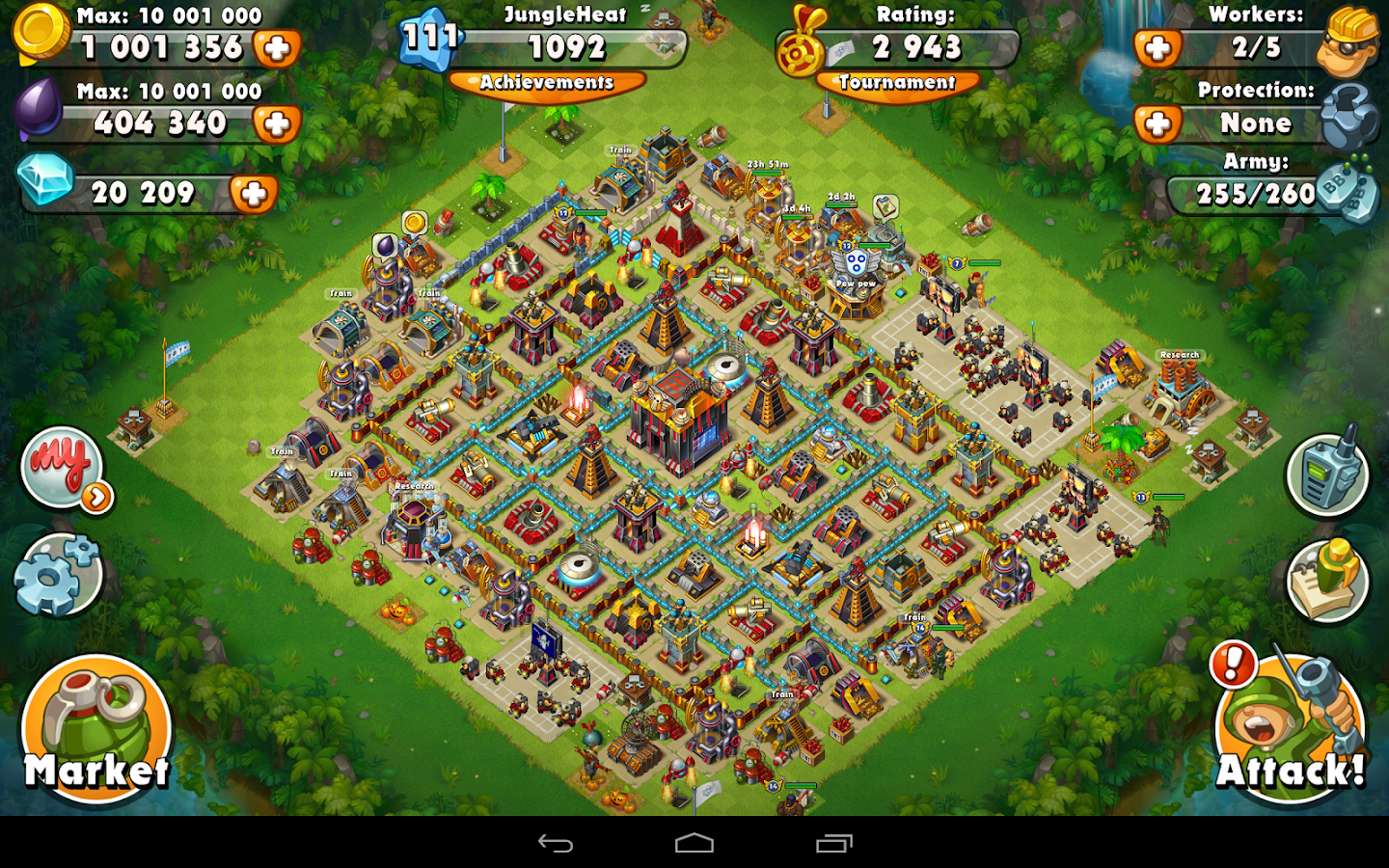 Jungle Heat War Of Clans Apl Android Di Google Play