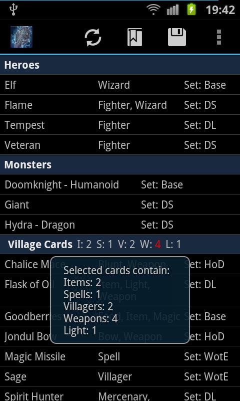 Thunderstone Randomizer Screen 2