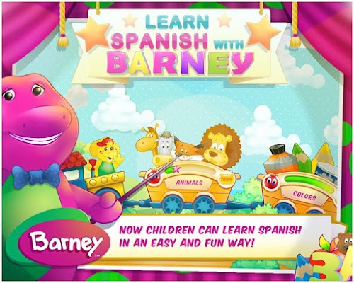 Android application Learn Spanish With Barney screenshort