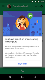 Hangouts Dialer - Call Phones poster 1