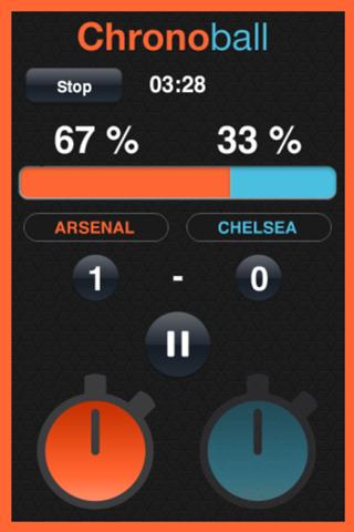 Android application ChronoBall screenshort