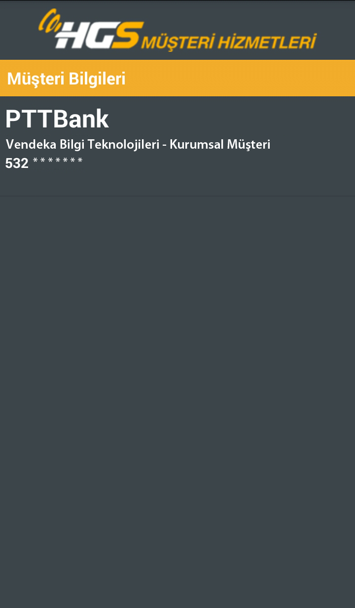 HGS Müşteri Hizmetleri Screen 2