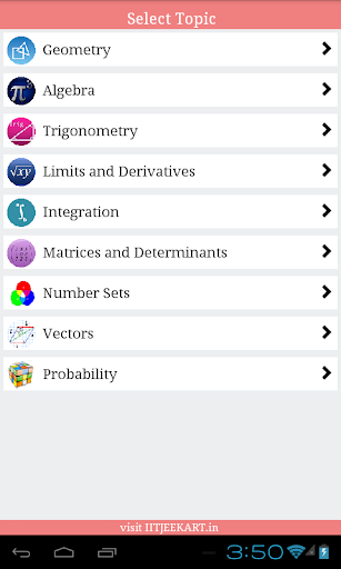 12th Math Formulas