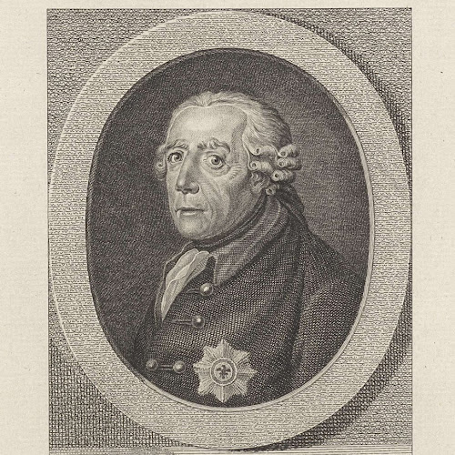 Portret van Frederik II de Grote, koning van Pruisen