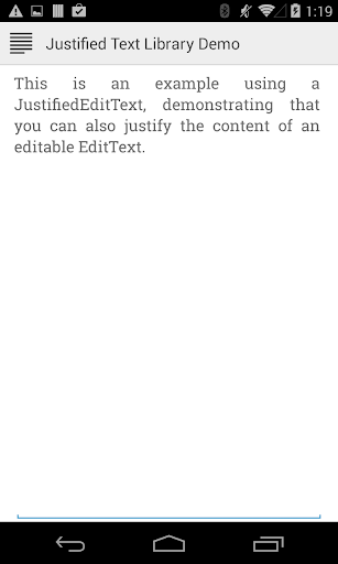 【免費程式庫與試用程式App】Justified Text Library Sample-APP點子