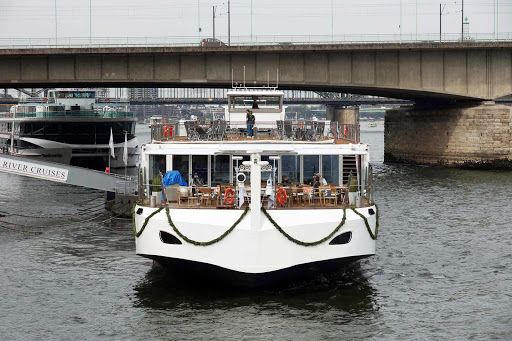 Viking Gullveig on her maiden voyage in Cologne, Germany.