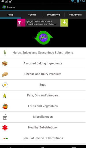 Food Substitutions