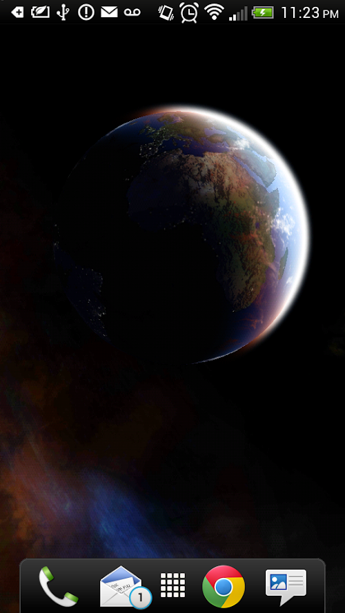 Android application 3D Space Live Wallpaper Pro screenshort
