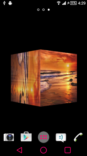 Beach Cube Live Wallpaper