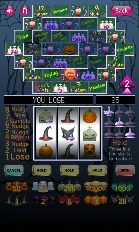 Spooky slots game