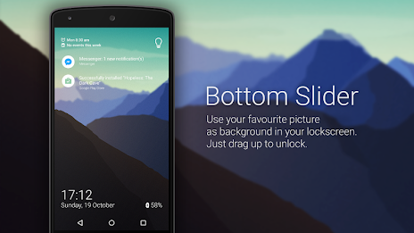 Bottom Slider - Lock screen poster 6