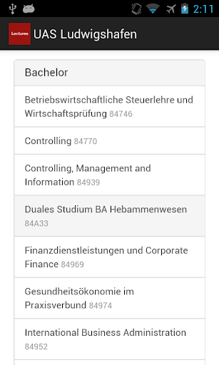 Vorlesungen HS Ludwigshafen