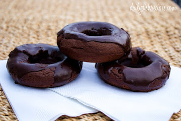 Chocolate Rum Donuts with Chocolate Rum Ganache Glaze