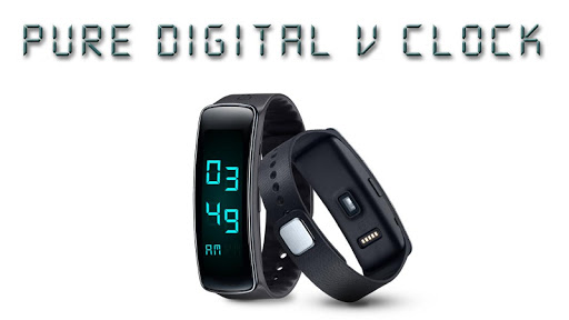 Modern Digital V Clock GearFit