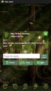 GO SMS Pro Theme forest Buy Screenshots 3