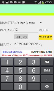 Kalkulator Tabel Berat Besi(圖2)-速報App