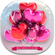 Romantic Balloon Pink Theme HD  Icon