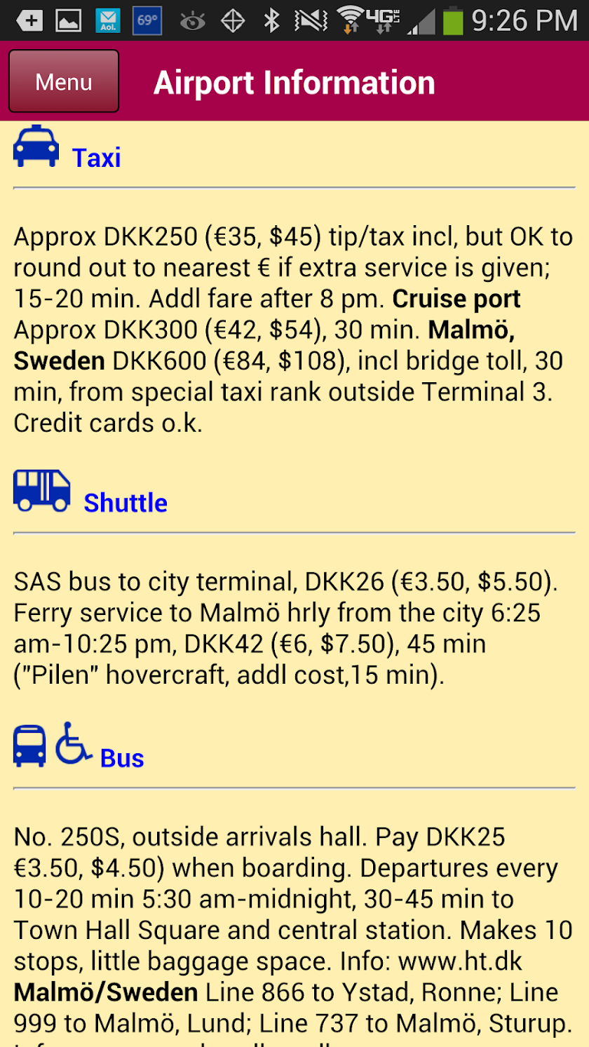 Airport Transit Guide Screen 3