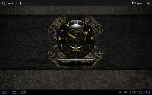 【免費娛樂App】clock widget Golden Dragon-APP點子