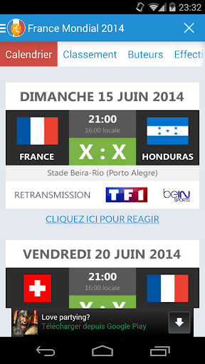 France Mondial 2014