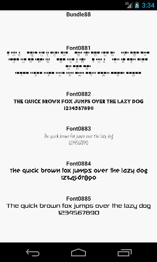 Fonts for FlipFont 88