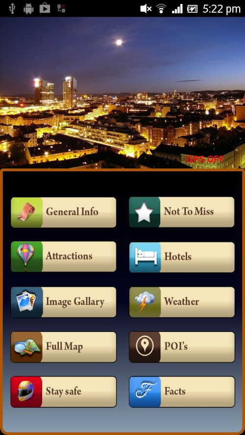 Android application Oslo Offline Map Travel Guide screenshort