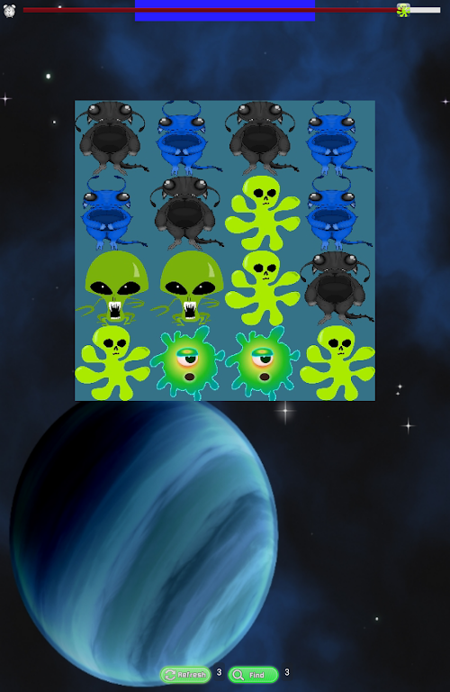 Android application Alien Match for Kids No Ads screenshort