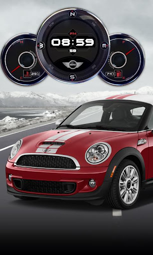 Mini Cooper Compass Clock LWP