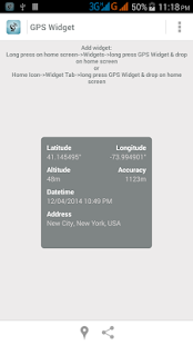 download GPS Location Widget free