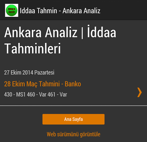 İddaa Tahmin - Günlük Banko