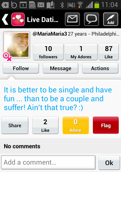 Live Dating: Single? Screen 2
