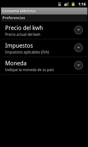 【免費財經App】Consumo eléctrico-APP點子